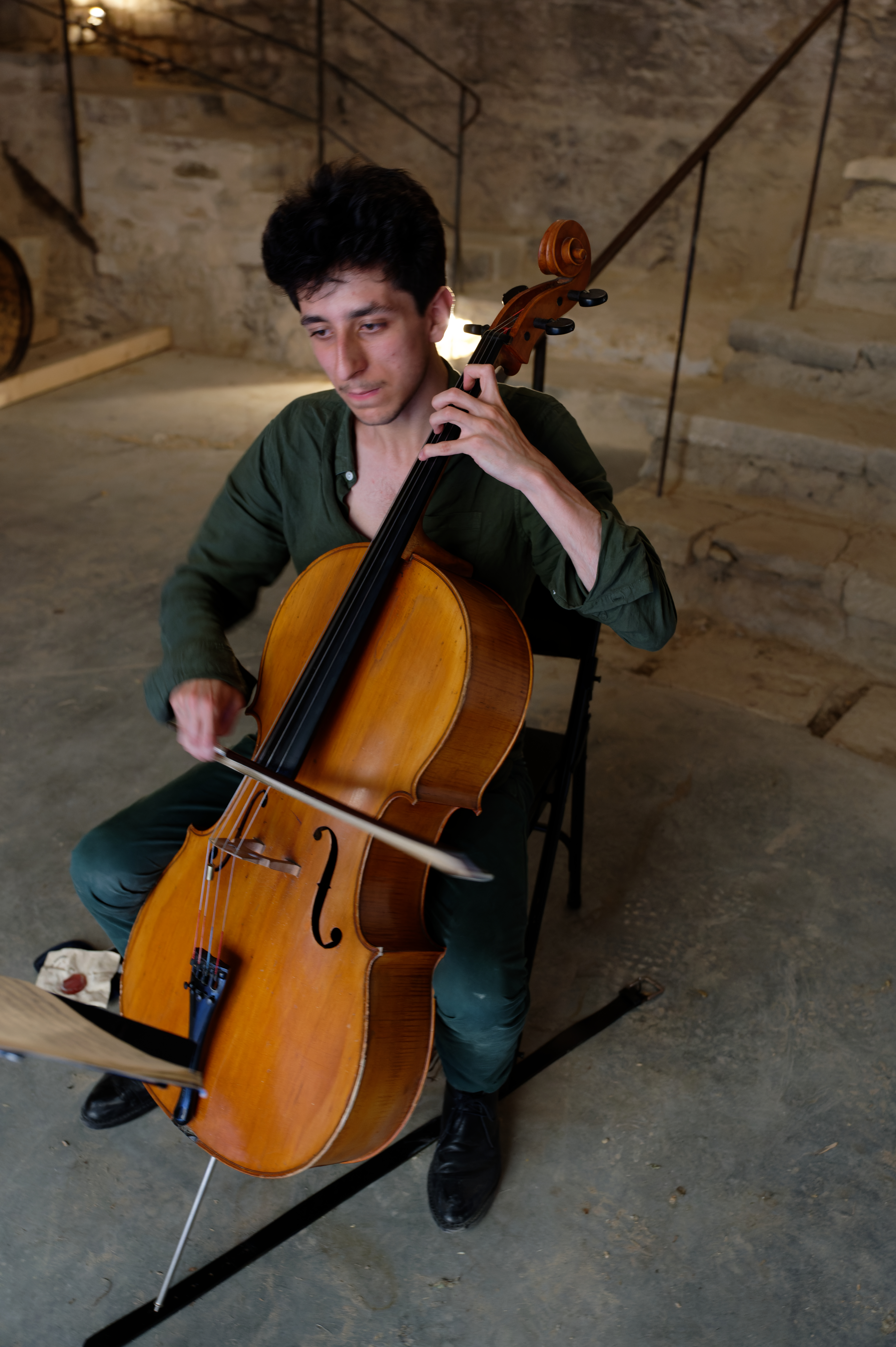 Albert Kuchinski - cello , château du Barroux