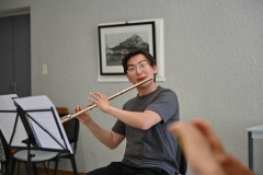 Répétition à la Mairie , Nicolaï Song, flûte
